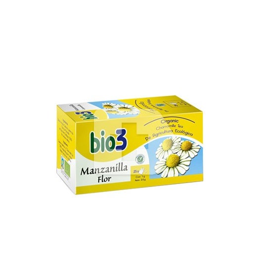 Bio3 kamille blomst infusion 25 filtre