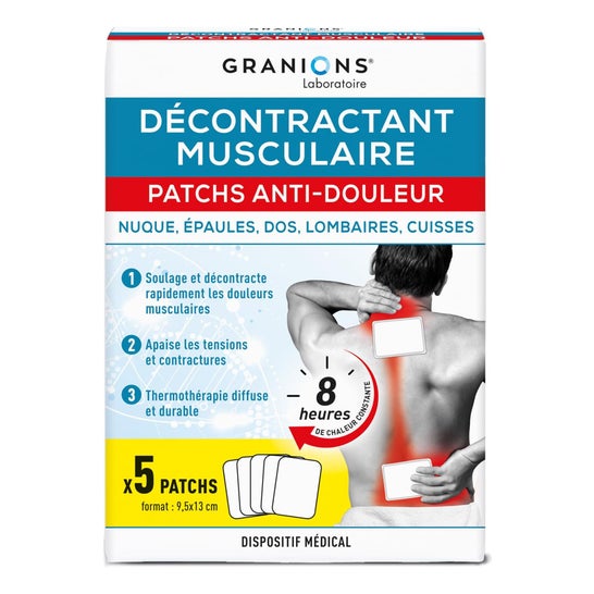 Granions Parches Anti-Dolor Descontracturante Muscular 5uds