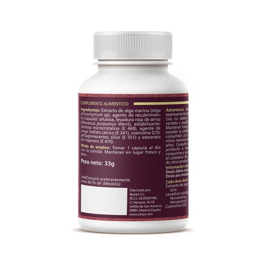 Sotya Levadura Roja de Arroz + Q10 +Dha 60caps