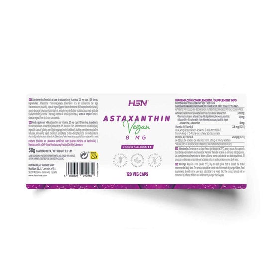HSN Astaxantina 8mg 120vcaps