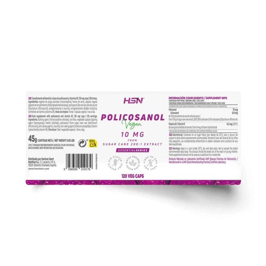 HSN Policosanol 10 mg 120 vcaps