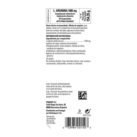 Solgar L-Arginina 1000 mg 90 comp