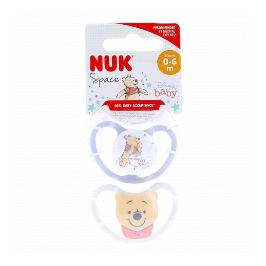 NUK Perfect Match Air Fopspeen Winnie The Pooh 0-6M 2 stuks