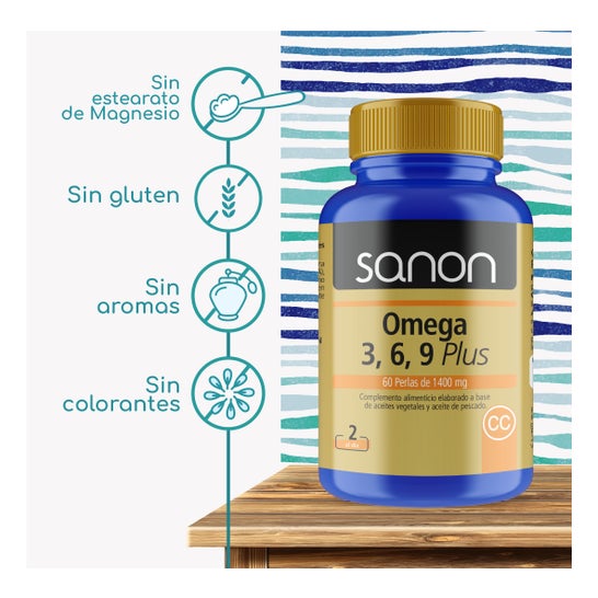 Sanon Omega 3 6 9 Plus 60 caps blandas