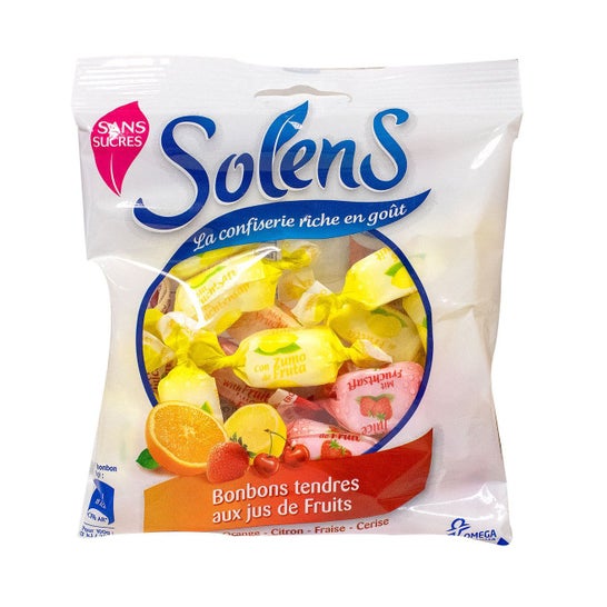 Solens Soft Candies with Fruit Juices Sugar Free 100g