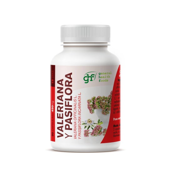 GHF Baldrian y passiflora 450mg 60 Kapseln