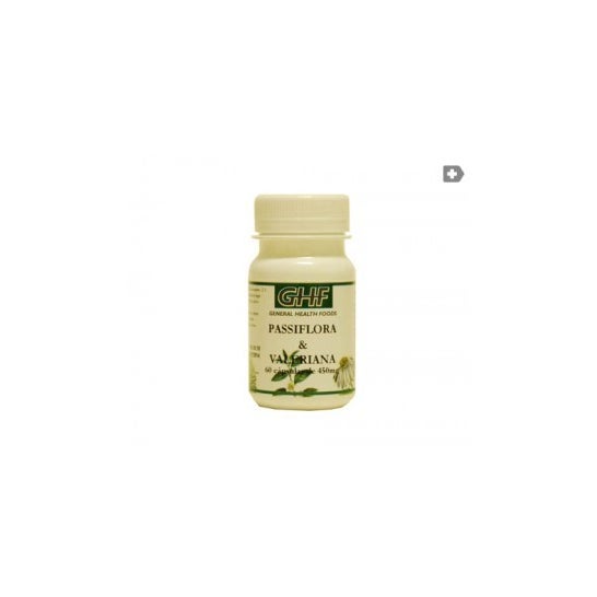GHF valeriana y passiflora 450 mg 60 caps