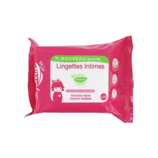 Saforelle Miss Biodegradable Intimate Wipes 25uts