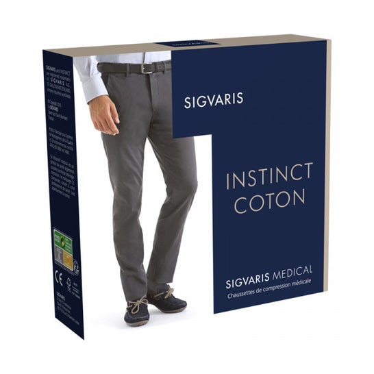 Sigvaris Instinct Cotton Socks Men 2 Large MN 1 Pair