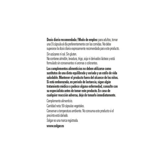Solgar Vitamina B12 Cianocobalamina 500mcg 50vcaps