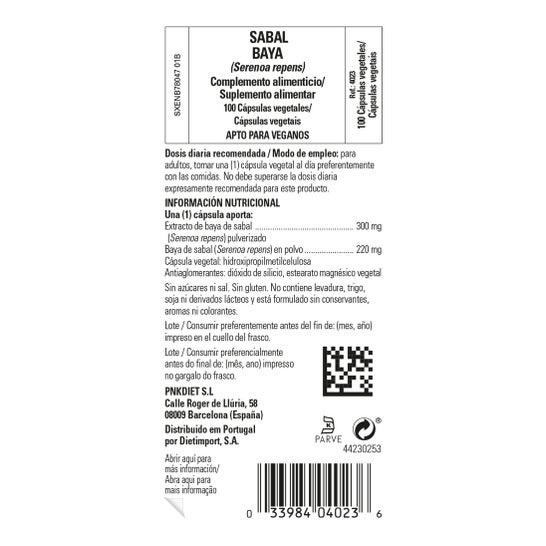Solgar Sabal Bayas 100vcaps