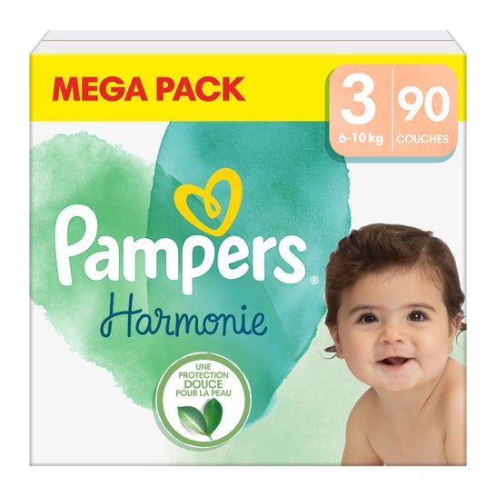 Couches Pampers Harmonie Taille 5 - de 11 à 16 kg - Pampers