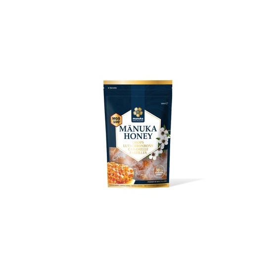 Manuka New Zealand Miel de Manuka Mgo 100+ 30% & Isomalt Caramelos 120g
