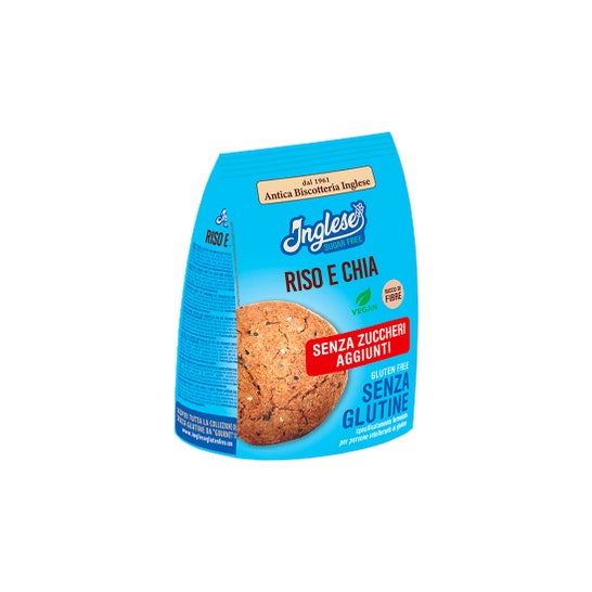 Inglese Sugar Free Biscotti Riso e Chia Senza Glutine 200g
