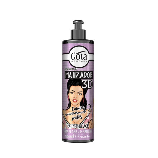 Gota Dourada Acondicionador Matizador 3D Super Black 300ml