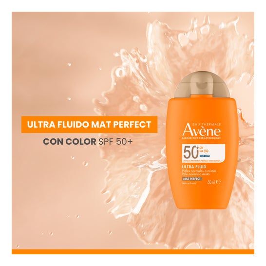 Avène Ultra Fluid Mat Perfect con Color Pieles Normales a Mixtas SPF50+ 50ml