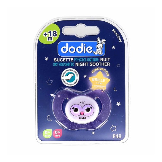 Dodie Pacifier +18 miesięcy Noc fizjologiczna Nerw silikonowy