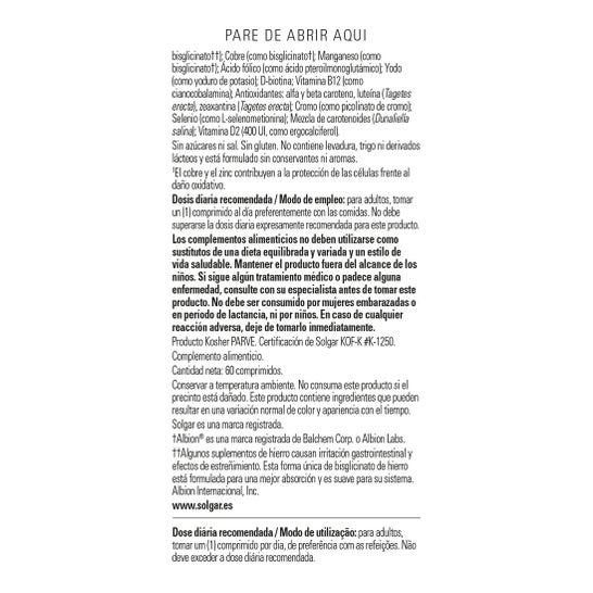 Solgar Fórmula VM-75 60comp
