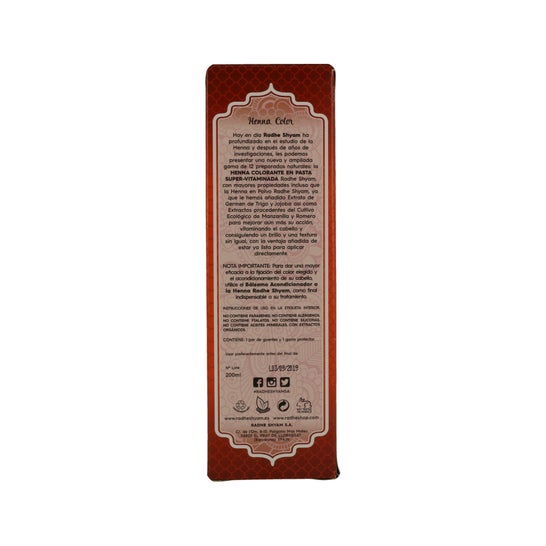 Radhe Shyam Henna Pasta Cobre Natural