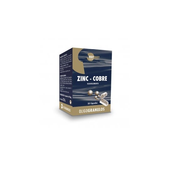 Waydiet Natural Products Zinc-Cobre Oligogranulos 50Caps