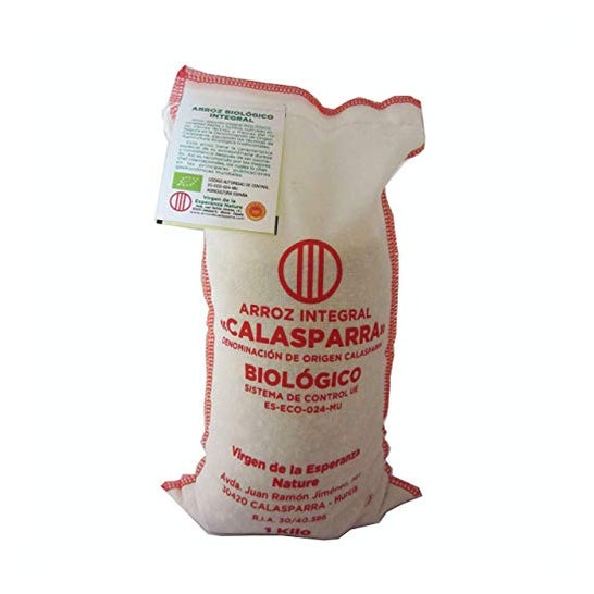 Calasparra Riso Integrale Bio Imballaggio Tessuto 1kg