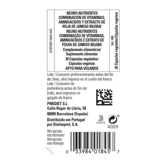Solgar Neuro Nutrientes 30 caps
