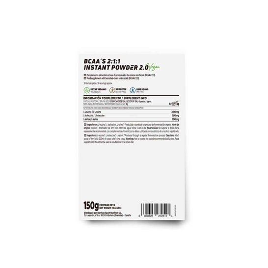 HSN BCAA's Instantáneo 2:1:1 2.0 Sin Sabor 150g