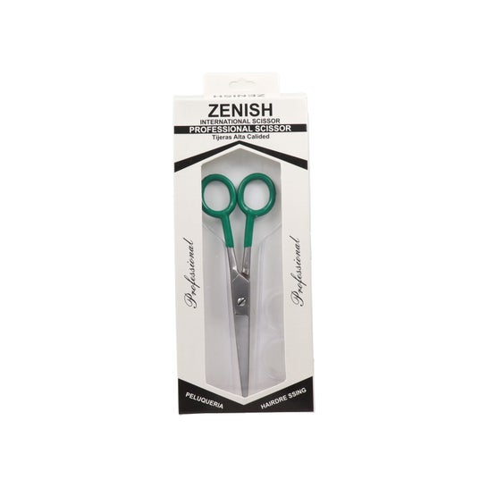 Zenish Forbici Professional Metal Silver Verde 7
