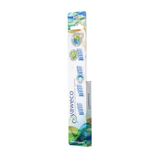 Yaweco Tête Brosse Dents Nylon Recharge Doux 4uds