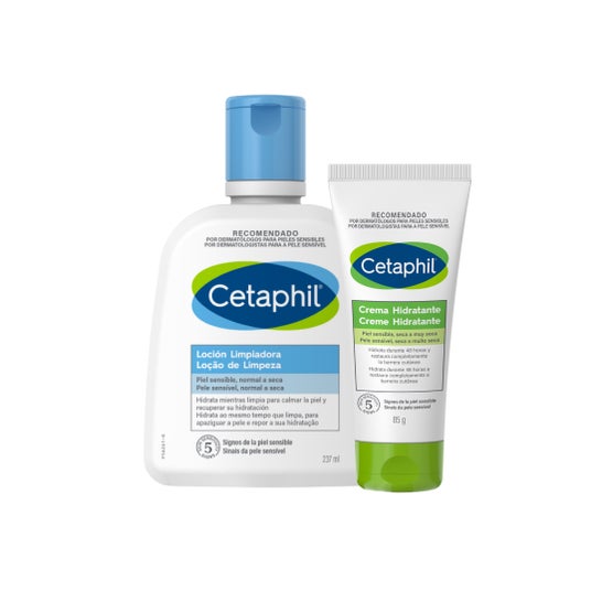 Cetaphil Pack Crema Hidratante 85g + Loción Limpiadora 237ml