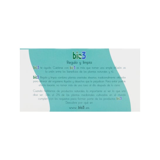 Bio3 Regula y limpia 25 bolsitas