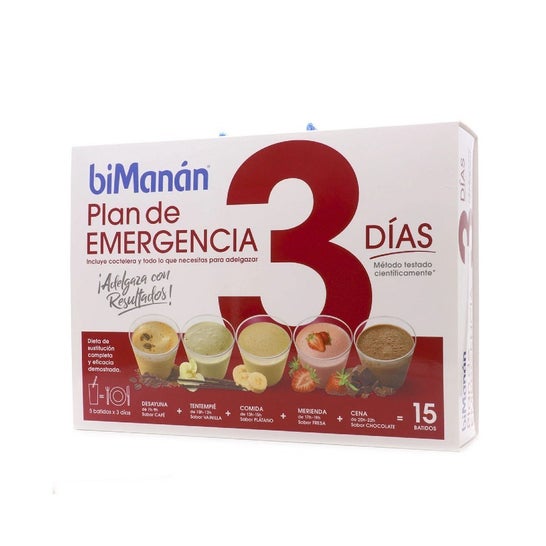 biManán® Plan de Emergencia 3 Días 15Batidos