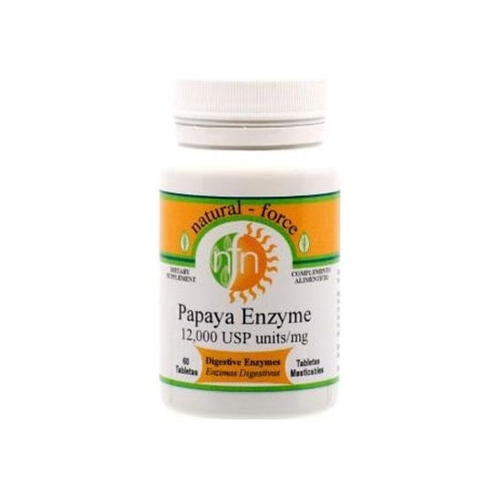 Natural Force Enzimas de Papaya 60 comp