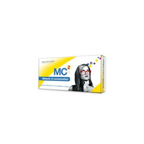 Synergia MC2 Memory and Concentration 30 comprimidos para crujir