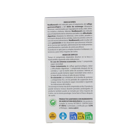 Aboca NeoBianacid Sabor Menta 70comp