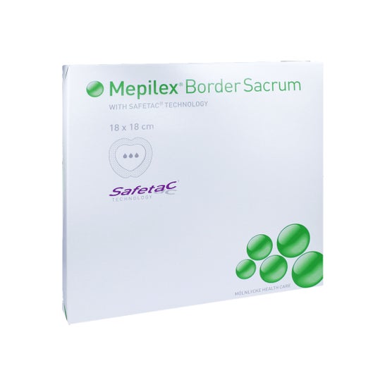 Mepilex Aposito Border Sacrum 18x18cm 5uds