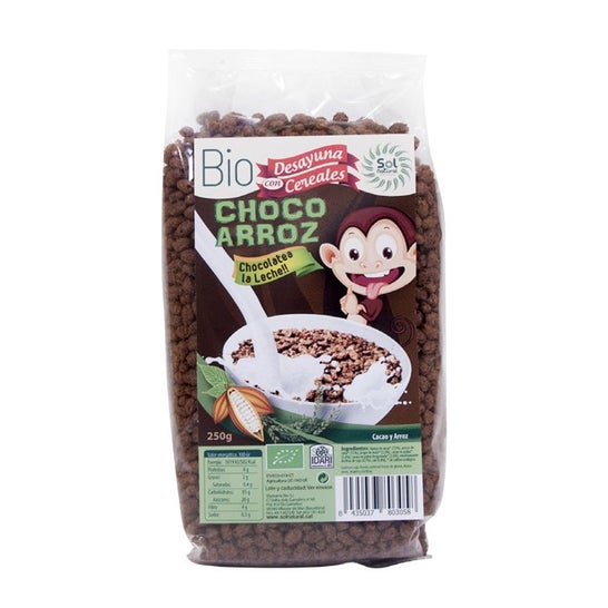 Solnatural Choco Organic Swollen Rice 250g