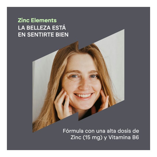 Nutralie Zinc + Vitamina B6 Acné Pelo Piel Vegano 120 caps