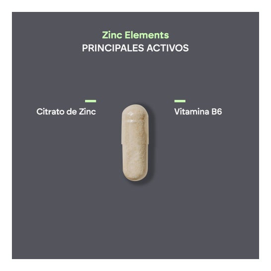 Nutralie Zinc + Vitamina B6 Acné Pelo Piel Vegano 120 caps