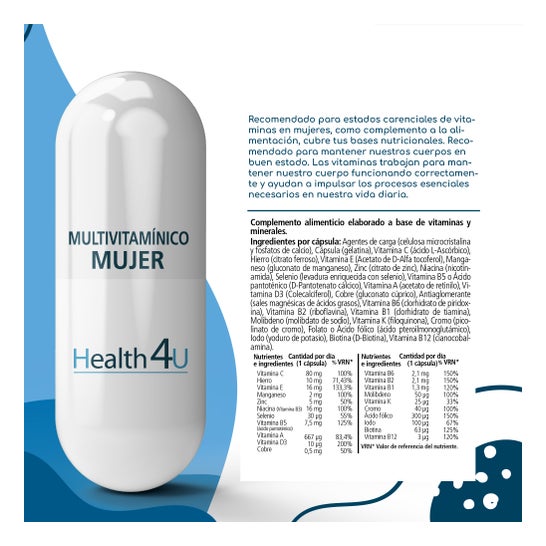 H4 U Multivitamínico Mujer 30 caps