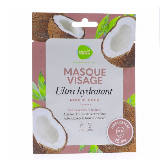 Pharmascience Mascarilla Facial Ultra Hidratante Coco 18 ml