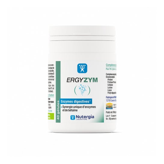 Nutergia Ergyzym Digestive Enzymes 40 Capsules
