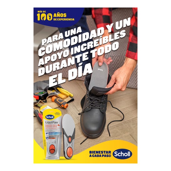 Scholl LiquiFlex Plantillas Soporte Extra Talla L 1par