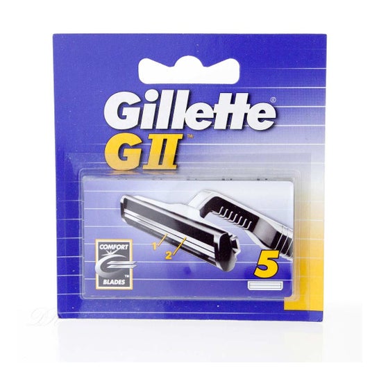 Gillette GII Recambio Maquinilla para Afeitar 5uds