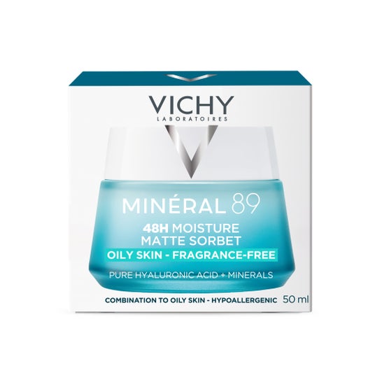 Vichy Minéral 89 Gel Sorbete Mate Hidratante 48h 50 ml