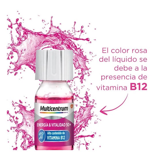 Multicentrum Energía y Vitalidad 50+ Frambuesa 30x7ml Multicentrum Energía y Vitalidad 50+ Frambuesa 30x7ml