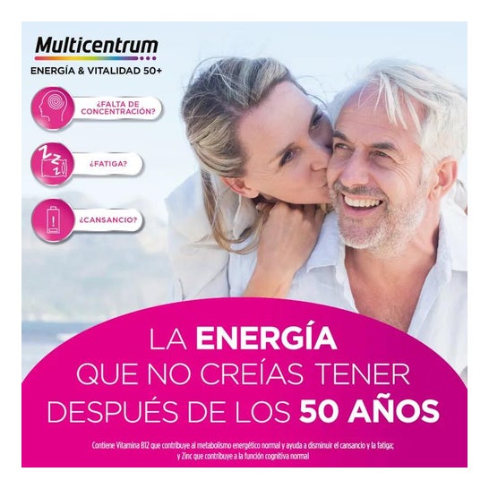 Multicentrum Energía y Vitalidad 50+ Frambuesa 30x7ml Multicentrum Energía y Vitalidad 50+ Frambuesa 30x7ml