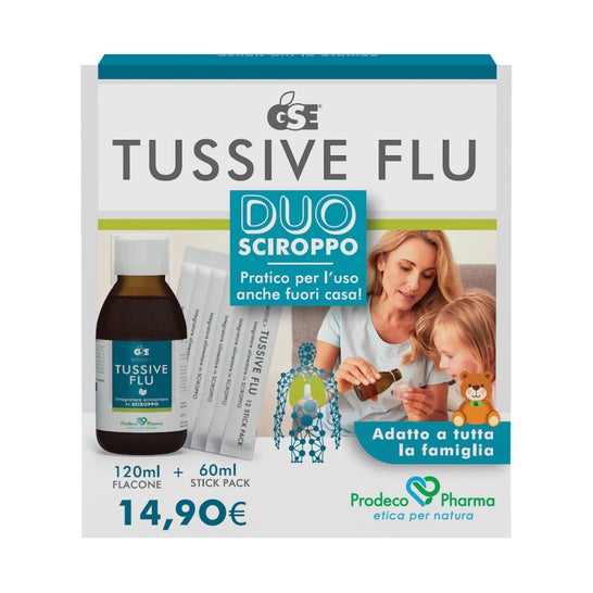 Gse Pack Tussive Flu Duo Jarabe 120ml + 6 Sticks