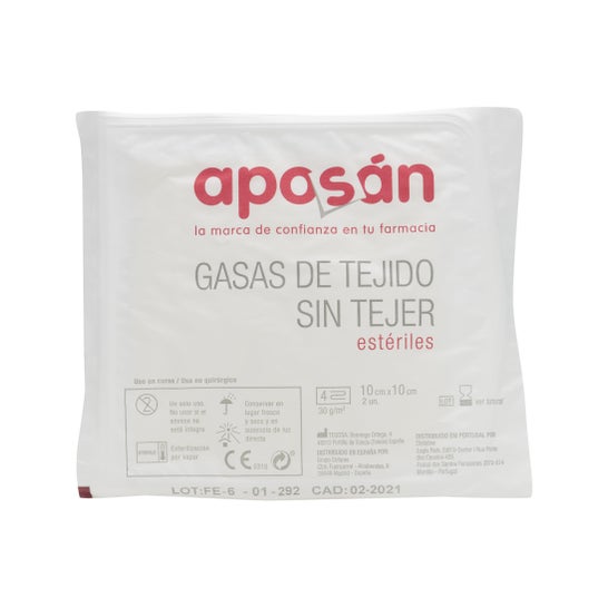 Aposán Gasas de Tejido sin Tejer Estériles Alta Absorción 50uds