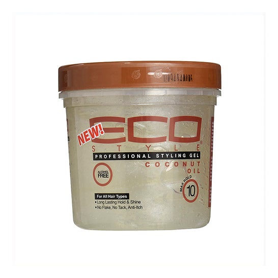 Eco Styler Gel Fijador Aceite Coco Sin Alcohol Fuerte 236ml